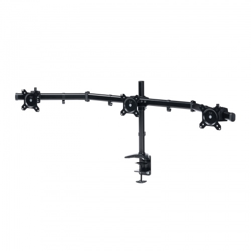 【アウトレット】モニターアーム 3画面 27インチ対応 左右 クランプ固定 多関節 ブラック