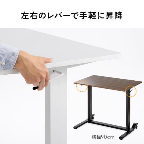 【未使用 送料込み】ガス圧昇降式テーブル Amazon｜Yesotasサイドテーブル昇降式 ガス圧昇降ベッドテーブル