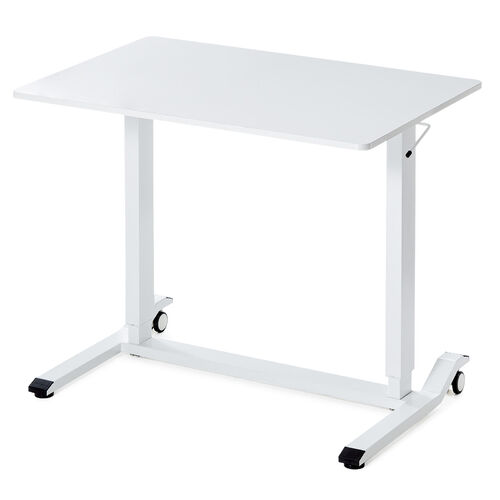 スタンディングデスク ガス圧昇降式 幅47cm×奥行73cm 組立不要 ホワイト スタンディングデスク(ガス圧昇降式・横幅60cm・奥行45cm・昇降