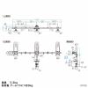 【アウトレット】モニターアーム 3画面 27インチ対応 左右 クランプ固定 多関節 ブラック