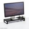 コンセント付きモニター台 W600 ブラック