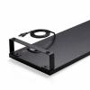コンセント付きモニター台 W600 ブラック