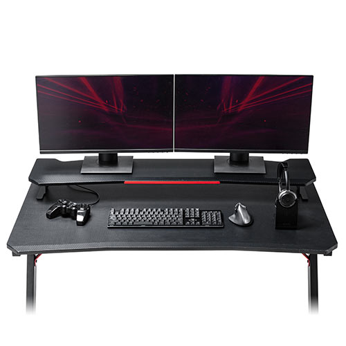 アウトレット】モニター台 机上台 100cm以上 ゲーミング カーボン調