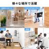 【アウトレット】モニタースタンド 床置き 32インチ キャスター付 ガス圧モニター 高さ調整 耐荷重10kg