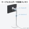 【アウトレット】モニタースタンド 床置き 32インチ キャスター付 ガス圧モニター 高さ調整 耐荷重10kg