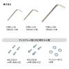 【アウトレット】モニタースタンド 床置き 32インチ キャスター付 ガス圧モニター 高さ調整 耐荷重10kg