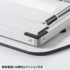 【アウトレット】薄型スタンディングデスク(リフトアップデスク・折りたたみ・高さ無断階調整・幅約79.6cm・ホワイト)