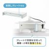 【アウトレット】モニター台 幅59.5cm モニター下収納 木製 ホワイト