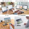 モバイルモニター 14インチ タッチパネル スタンド対応 USB Type-C接続 HDMI 1920×1200 WUXGA モバイルディスプレイ