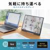 モバイルモニター 14インチ スタンド対応 USB Type-C接続 HDMI 1920×1200 WUXGA モバイルディスプレイ