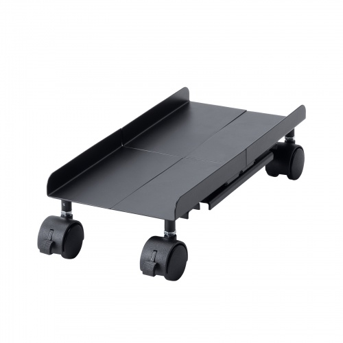 CPUスタンド デスクトップ用 耐荷重50kg スチール製 ゲーミングPC パソコンラック パソコンスタンド キャスター付き ほこり対策 幅・奥行き無段階調整