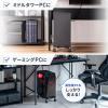 CPUスタンド デスクトップ用 耐荷重50kg スチール製 ゲーミングPC パソコンラック パソコンスタンド キャスター付き ほこり対策 幅・奥行き無段階調整