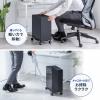 CPUスタンド デスクトップ用 耐荷重50kg スチール製 ゲーミングPC パソコンラック パソコンスタンド キャスター付き ほこり対策 幅・奥行き無段階調整