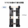 CPUスタンド デスクトップ用 耐荷重50kg スチール製 ゲーミングPC パソコンラック パソコンスタンド キャスター付き ほこり対策 幅・奥行き無段階調整