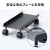 CPUスタンド デスクトップ用 耐荷重50kg スチール製 ゲーミングPC パソコンラック パソコンスタンド キャスター付き ほこり対策 幅・奥行き無段階調整