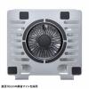 【アウトレット】ノートパソコンクーラー 冷却パッド 冷却台アルミ 静音ファン 角度調整 タブレットスタンド