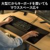 【アウトレット】超大型リストレスト付きマウスパッド(キーボード/マウス用・疲労軽減)