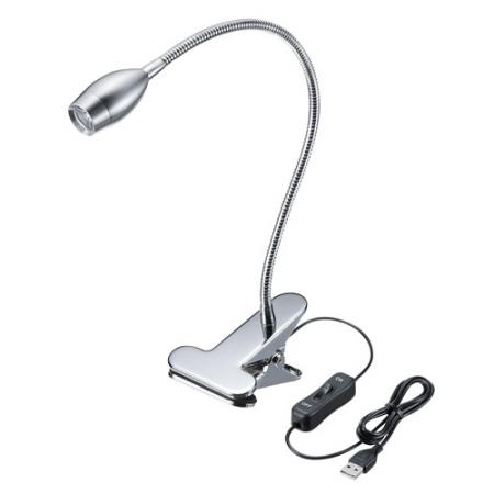 USB LEDクリップ式ライト(アルミ製)