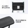 3WAYフットレスト 極厚クッション 14段階高さ調整 角度調整 オットマン デスク用 足置き台 折りたたみ ブラック