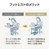 【アウトレット】3WAYフットレスト 極厚クッション 14段階高さ調整 角度調整 オットマン デスク用 足置き台 折りたたみ ブラック