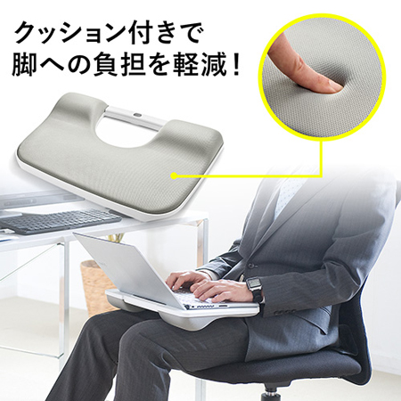 Yt Hus005w 膝上クッションテーブル ノートパソコン タブレット用 ラップトップテーブル ホワイト レビュー エルゴノミクスショップ