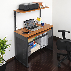 パソコンデスク(W900・キーボードスライダー付) 100-DESK065