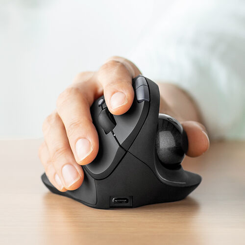 マウス・トラックボール WLMOUSE エルゴノミクス トラックボール 親指操作 Bluetooth & 専用レシーバー