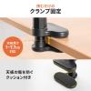 タブレットホルダー しっかり&しなやかアーム 4～12.9インチまで対応 自由自在 スマホアーム クランプ固定式 デスクサイド ベッドサイド 寝ながら 360度回転