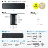 VESA収納トレー モニター裏収納 上下設置 高さ調整 耐荷重3kg VESA固定 75/100mm