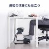 3WAYフットレスト 無段階 角度調整 3段階高さ調整 オットマン デスク用 足置き台 ブラック