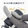 3WAYフットレスト 無段階 角度調整 3段階高さ調整 オットマン デスク用 足置き台 ブラック