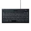 【アウトレット】トラックボール付きキーボード(USB接続・薄型メンブレン)