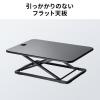 【アウトレット】卓上スタンディングデスク 幅67cm 高さ調整4.5～40.5cm ブラック