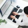 【アウトレット】キーボード用リストレスト(フルキーボード用・クッション・疲労軽減・ブラック)