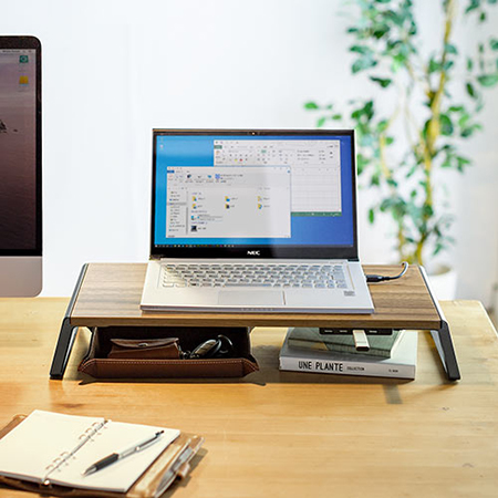 楽天市場】☆2月10日まで2,000円クーポンOFF☆FENGE モニター台 アルミ製 パソコン台 机上ラック 2段 108cm横幅 ノートパソコンスタンド付き  スマホ置き付き ヘッドホンスタンド付き デスクトップ用 机上 モニタースタンド 机上台 pcパソコンラック 卓上 収納 整理整頓 黒 ... BinZyronic モニター台 木製 幅59cm 耐荷重50kg USBハブ搭載 スマホホルダー付き 机上台 ノートパソコンスタン