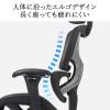 多機能メッシュチェア 耐荷重200kg シンクロロッキング ロッキング固定 スライド式オットマン 背もたれ上下可動 3Dアームレスト