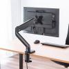 【アウトレット】モニターアーム 1画面用 ガススプリング式 32インチ 上下左右 耐荷重12kg ブラック