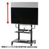 【アウトレット】テレビスタンド(55～65型・VESA対応・手動昇降)