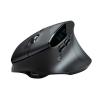 ワイヤレスエルゴマウス 8ボタン 多機能 液晶画面 Bluetooth / 2.4GHzレシーバー 充電式 ブラック