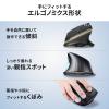 ワイヤレスエルゴマウス 8ボタン 多機能 液晶画面 Bluetooth / 2.4GHzレシーバー 充電式 ブラック