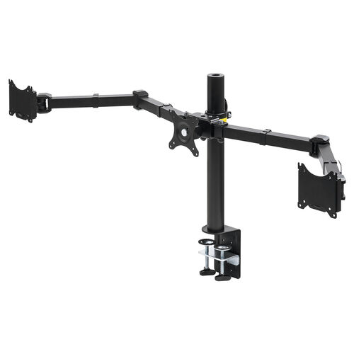 【アウトレット】モニターアーム 3画面用 27インチ対応 横並び クランプ固定式