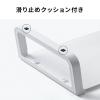 【アウトレット】ガラス天板 モニタースタンド 幅54.7cm 耐荷重10kg ブラック