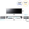 【アウトレット】キーボード収納モニター台(W600mm・机上台・USBポート&電源タップ付き・ホワイト)