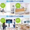 【アウトレット】液晶テレビスタンド(ハイタイプ・キャスター付・手動上下昇降・(32型～75型対応)