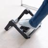 【アウトレット】フットレスト(折りたたみ・耐荷重10kg・足置き台・3段階高さ調節・角度無段階)