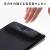 リストレスト付き マウスパッド  低反発クッション 抗菌 ブラック