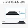 リストレスト付き マウスパッド  低反発クッション 抗菌 ブラック