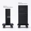 デスクトップPCスタンド 21.3cm×41cm キャスター付き 耐荷重50kg ブラック