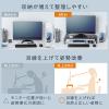 【アウトレット】モニター台 幅60cm 奥行25cm 耐荷重10kg スチール製 ブラック