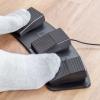 【アウトレット】USB有線フットペダル スイッチ カスタム可能 マクロ プログラマブル 足踏み マウス操作対応 ショートカット割り当て メカニカルスイッチ